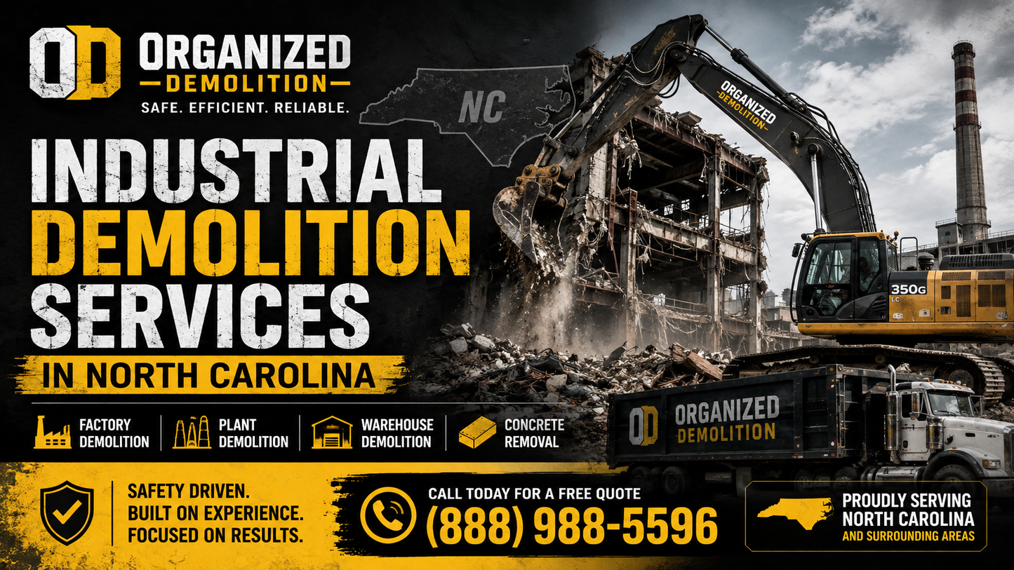 Industrial Demolition Services in North Carolina