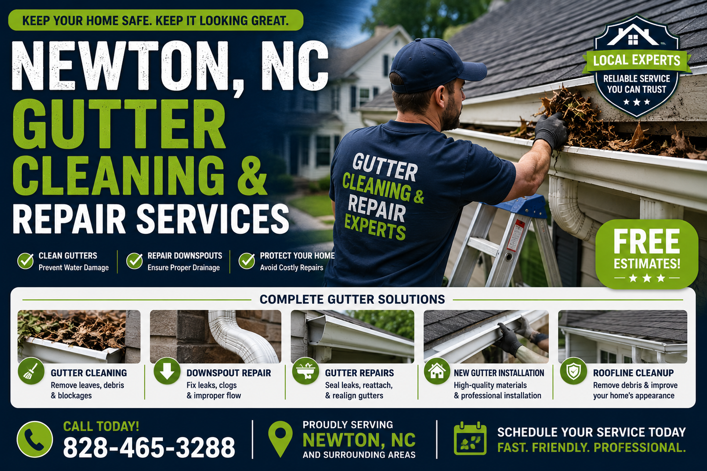 Newton NC Gutter Cleaning and Repair Services